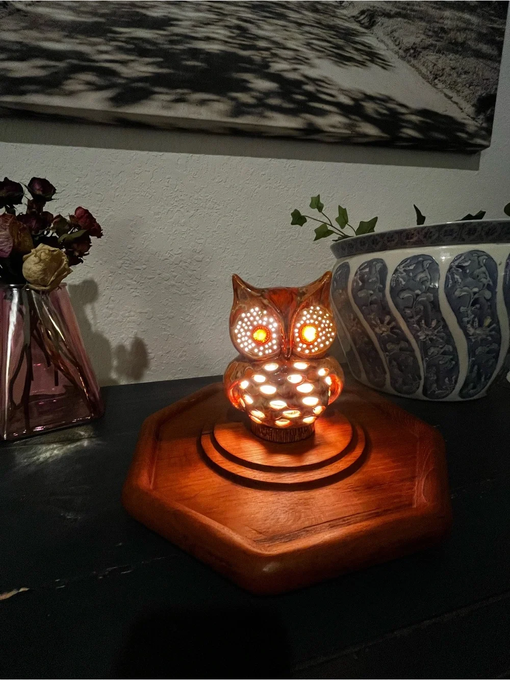 Vintage charming owl